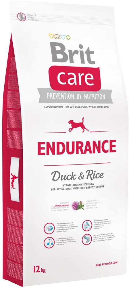 Brit Care (Брит Кеа) Endurance (12 кг) корм для взрослых активных собак с уткой и рисом